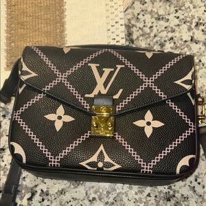 Louis Vuitton Black and Pink Crossbody Bag